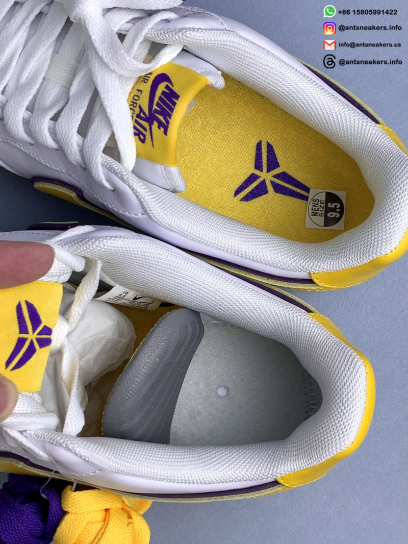 Kobe Bryant x Air Force 1 Low Retro QS 'Lakers Home' FZ1151-100