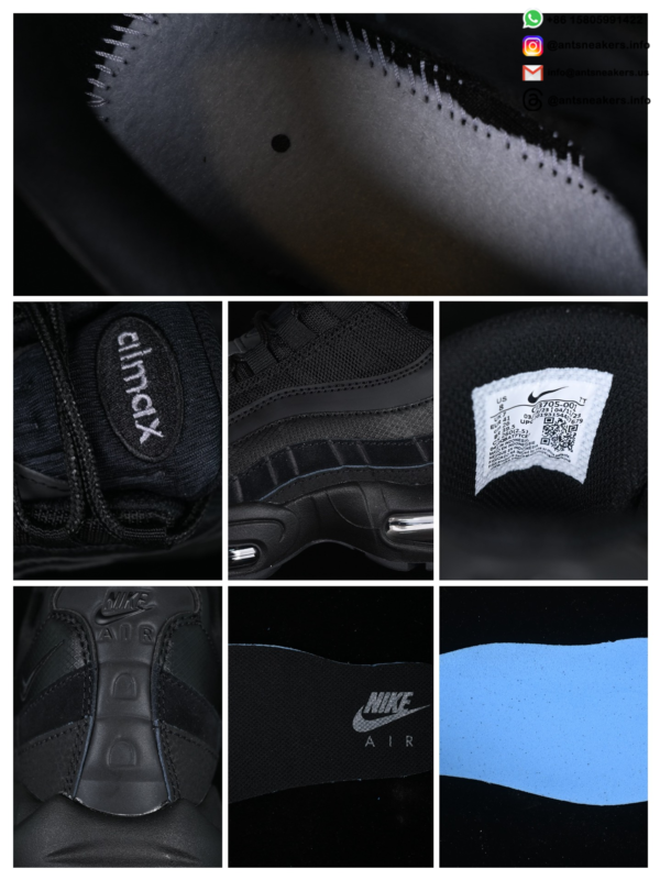 Nike Air Max 95 Essential 'Triple Black' CI3705-001 - Image 3
