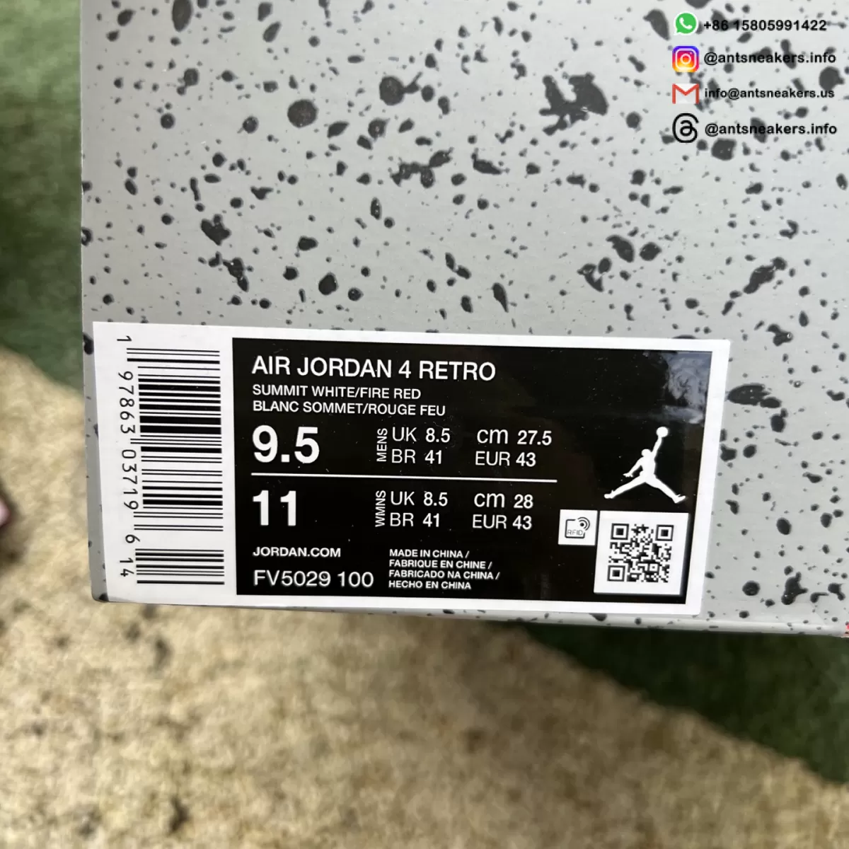 Air Jordan 4 Retro OG 'White Cement' 2025 FV5029-100