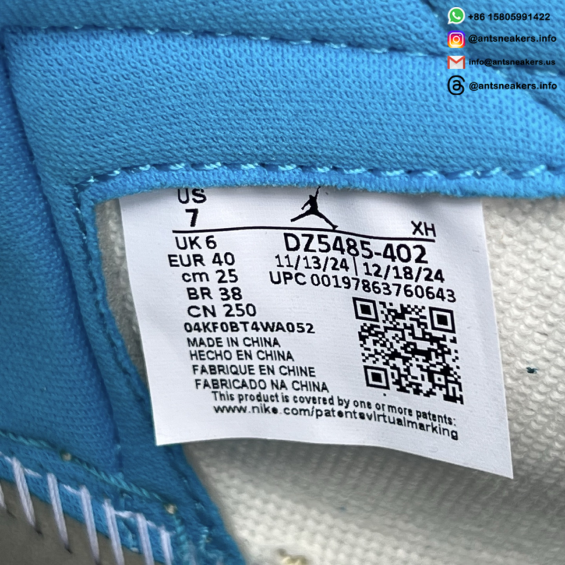 Air Jordan 1 Retro High OG 'UNC Reimagined' DZ5485-402