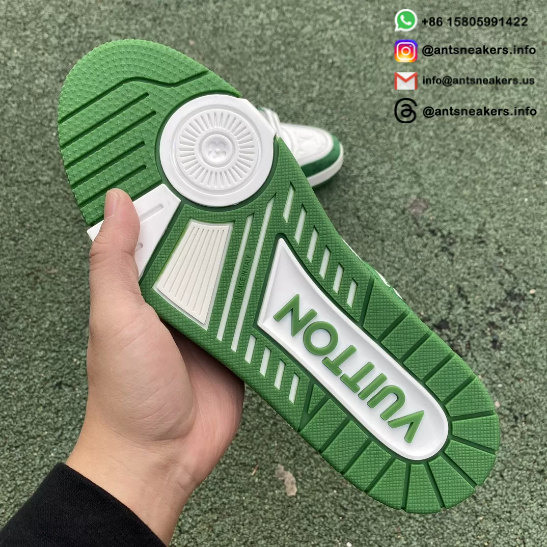 Louis Vuitton Trainer 'Green Monogram Denim' 1A9JHV