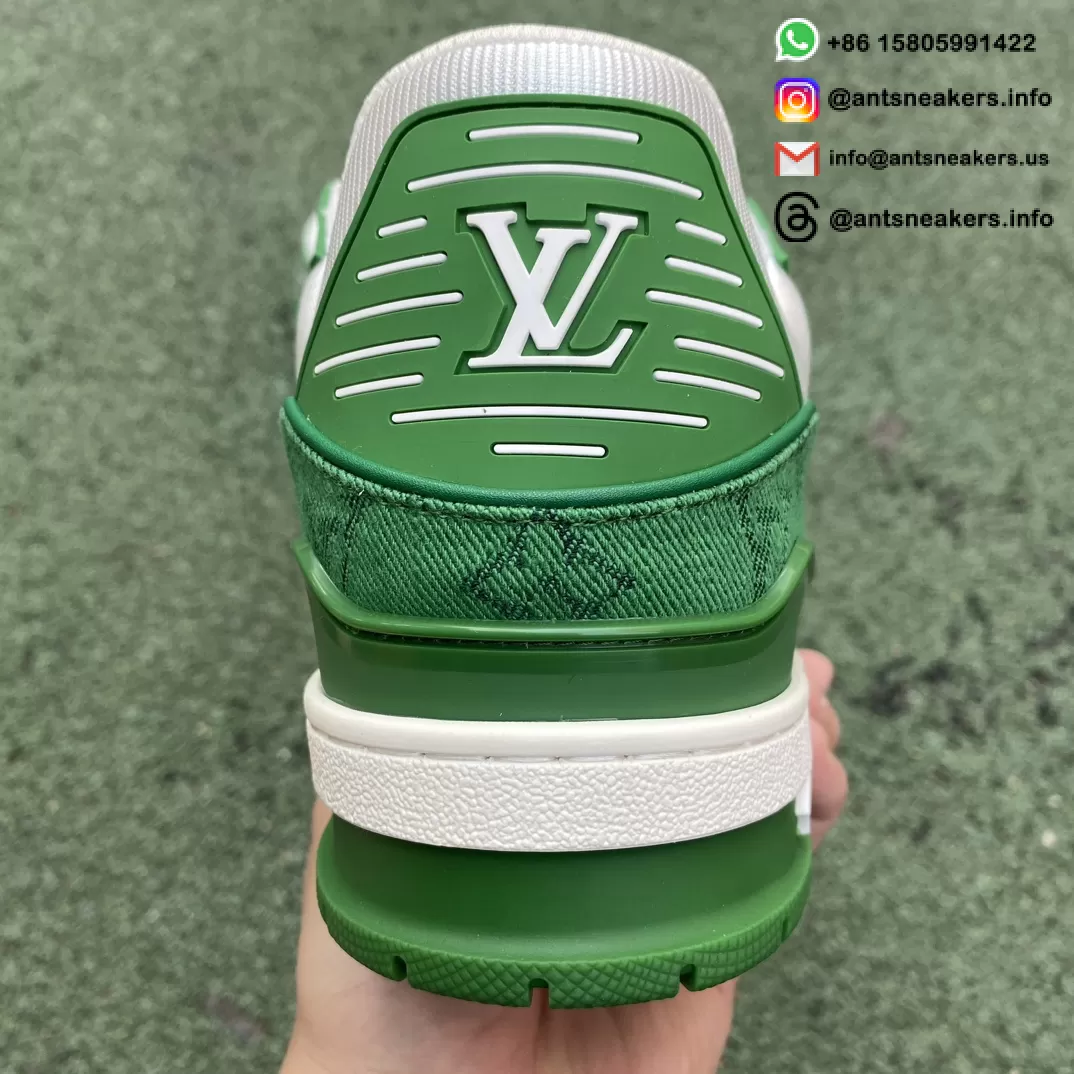 Louis Vuitton Trainer 'Green Monogram Denim' 1A9JHV