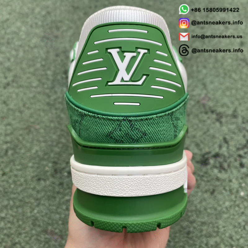 Louis Vuitton Trainer 'Green Monogram Denim' 1A9JHV