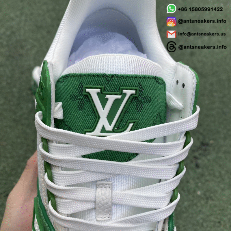 Louis Vuitton Trainer 'Green Monogram Denim' 1A9JHV