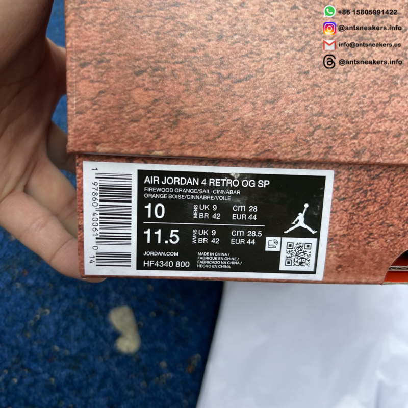 Nigel Sylvester x Air Jordan 4 Retro OG SP 'Brick By Brick' HF4340-800