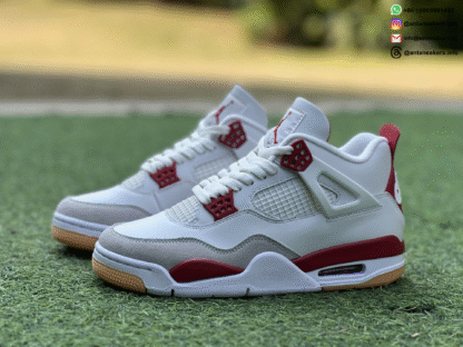 Nike SB x Air Jordan 4 Retro SP 'Varsity Red' Friends & Family DR5415-106 - Image 2