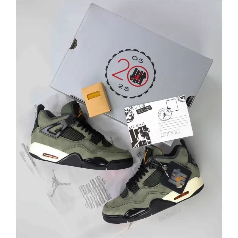 Undefeated x Air Jordan 4 Retro 2025 IB1519-200