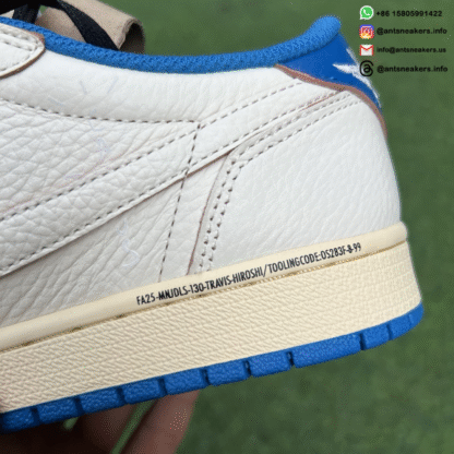 Fragment Design x Travis Scott x Air Jordan 1 Retro Low OG SP 'Sail Military Blue' DM7866-104 - Image 18