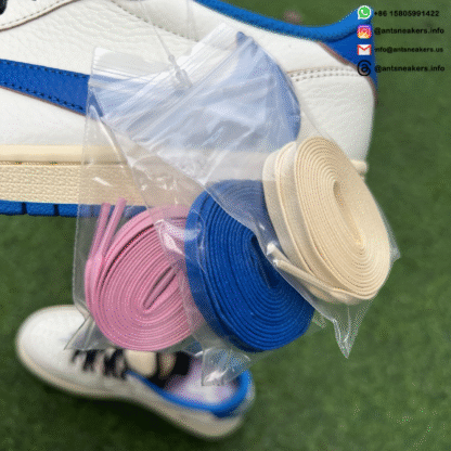 Fragment Design x Travis Scott x Air Jordan 1 Retro Low OG SP 'Sail Military Blue' DM7866-104 - Image 17