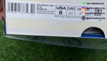Fragment Design x Travis Scott x Air Jordan 1 Retro Low OG SP 'Sail Military Blue' DM7866-104 - Image 11