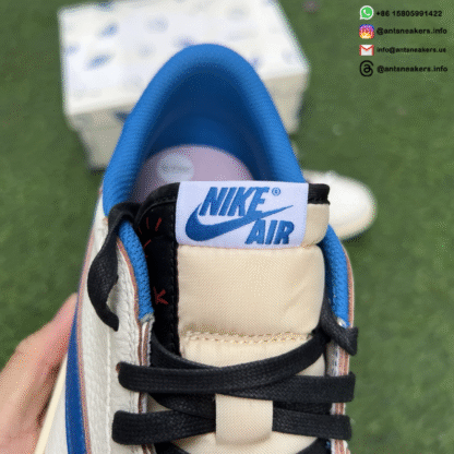 Fragment Design x Travis Scott x Air Jordan 1 Retro Low OG SP 'Sail Military Blue' DM7866-104 - Image 10