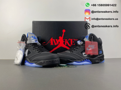Awake NY x Air Jordan 5 Retro 'Black Racer Blue' DV4982-004 - Image 7