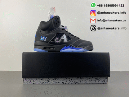 Awake NY x Air Jordan 5 Retro 'Black Racer Blue' DV4982-004 - Image 11