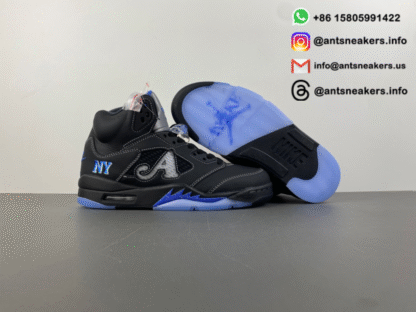 Awake NY x Air Jordan 5 Retro 'Black Racer Blue' DV4982-004 - Image 12