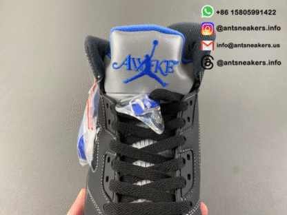Awake NY x Air Jordan 5 Retro 'Black Racer Blue' DV4982-004 - Image 19