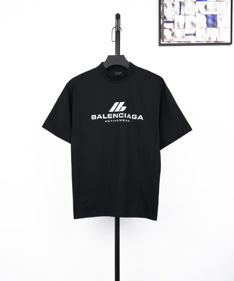 BALENCIAGA IB Reflective Logo T-Shirt Black