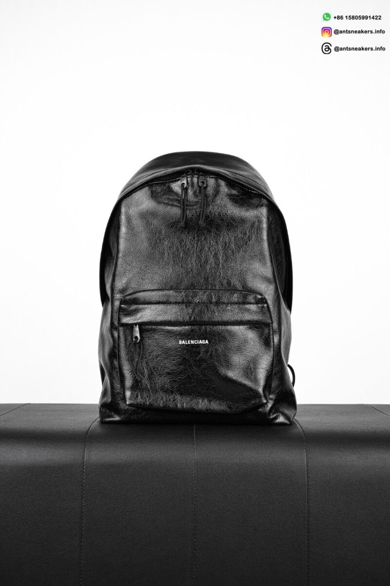 Balenciaga Men's Explorer Backpack in Black Arena lambskin 5032211VG071000
