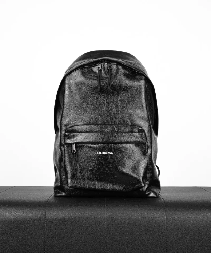Balenciaga Men's Explorer Backpack in Black Arena lambskin 5032211VG071000