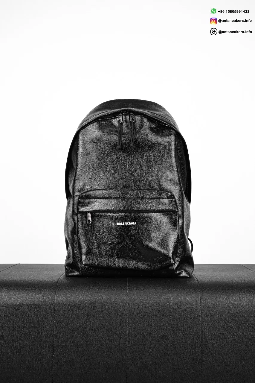 Balenciaga Men's Explorer Backpack in Black Arena lambskin 5032211VG071000