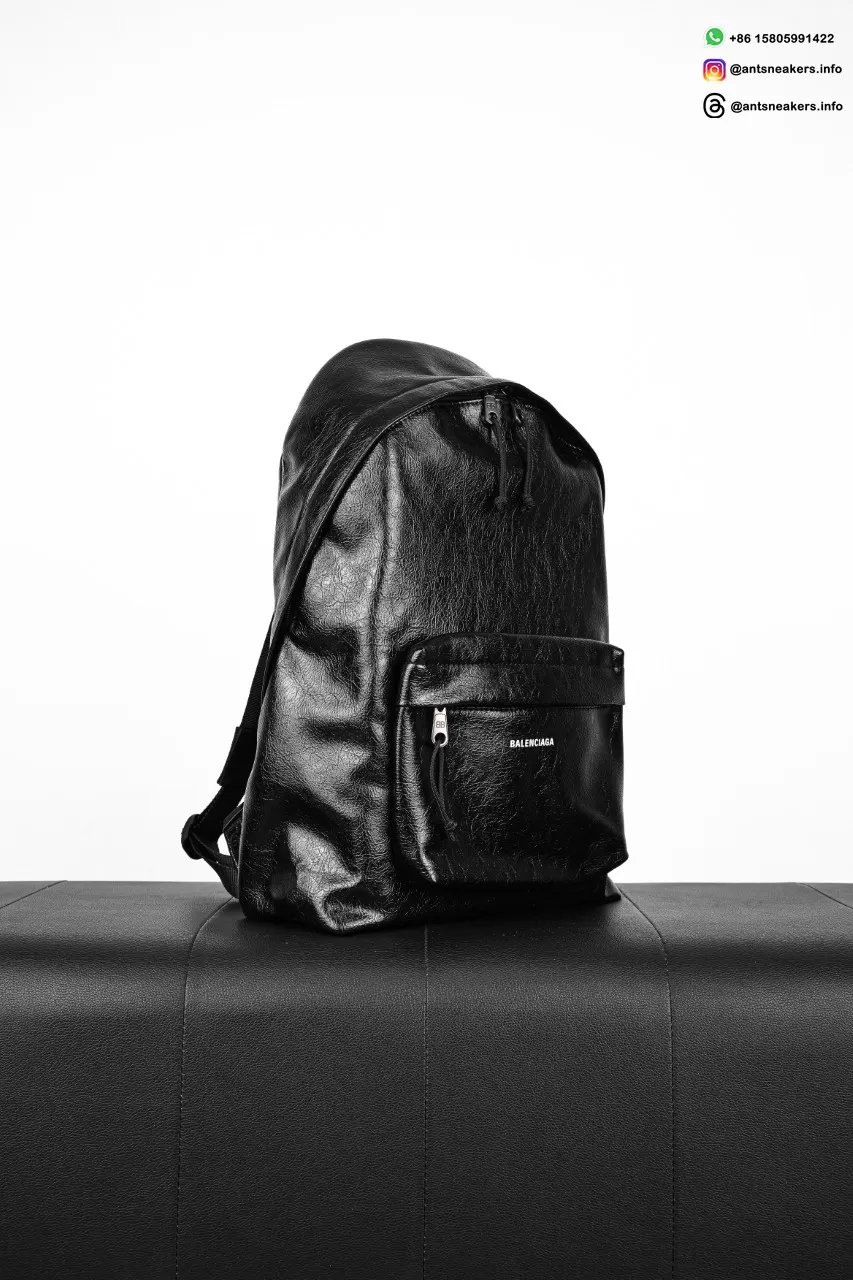 Balenciaga Men's Explorer Backpack in Black Arena lambskin 5032211VG071000