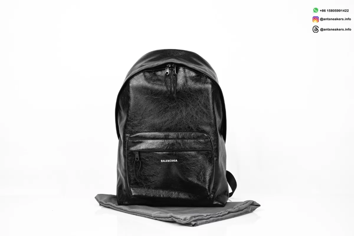 Balenciaga Men's Explorer Backpack in Black Arena lambskin 5032211VG071000