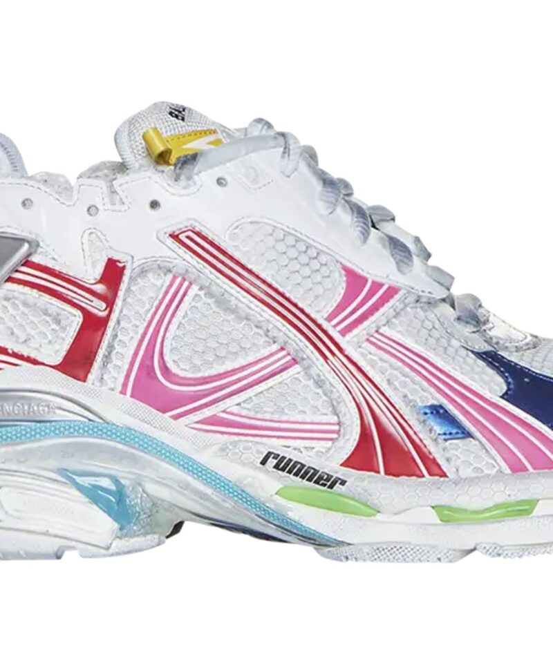 Balenciaga Runner Sneaker 'Worn-Out - White Multi-Color' 772774-W3RBW-9645