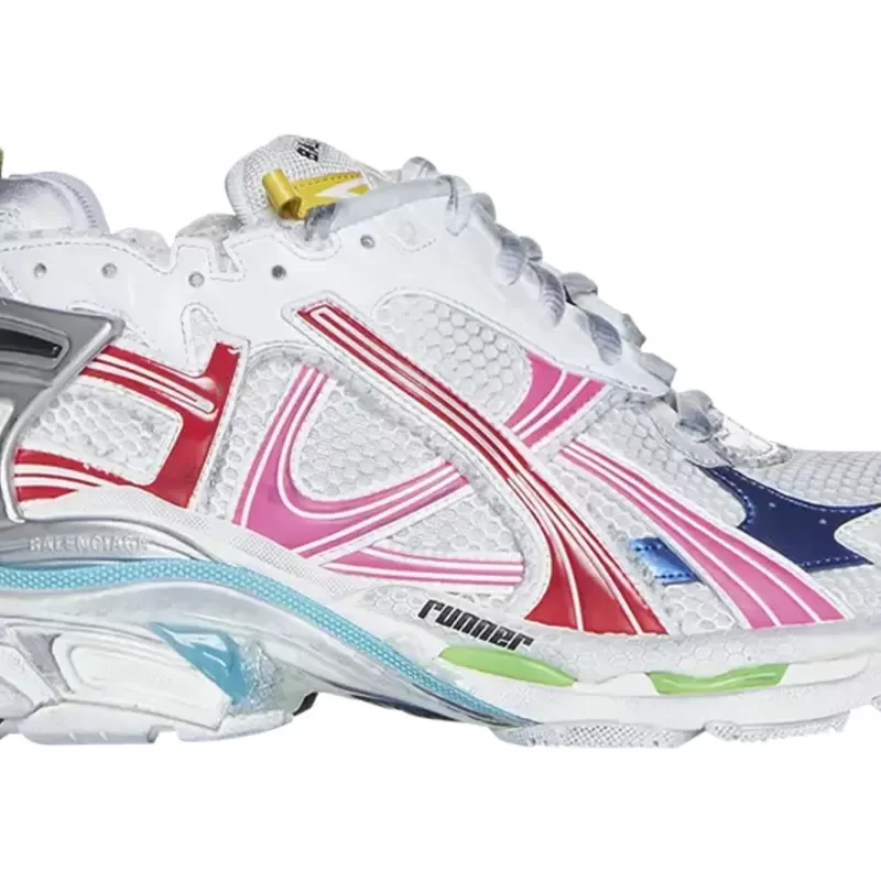 Balenciaga Runner Sneaker 'Worn-Out - White Multi-Color' 772774-W3RBW-9645