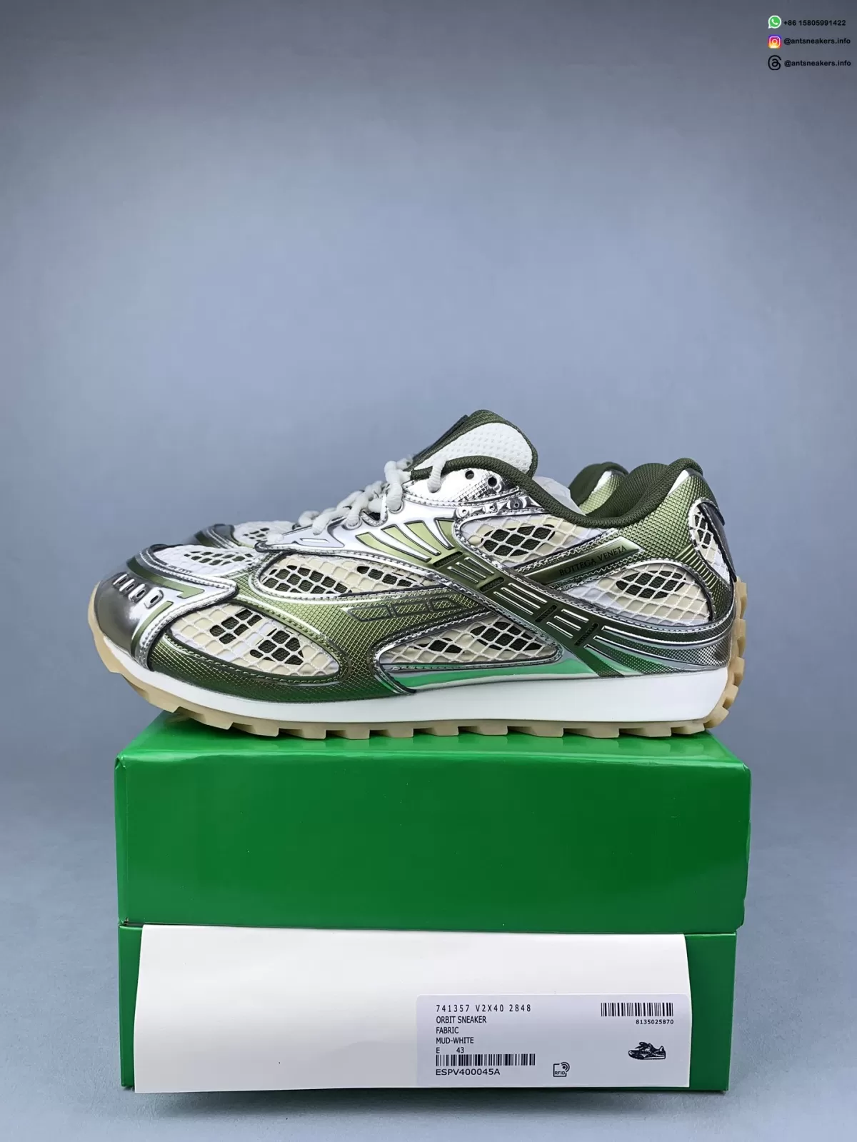Bottega Veneta Orbit Sneaker 'Mud White' 741357-V2X40-2848