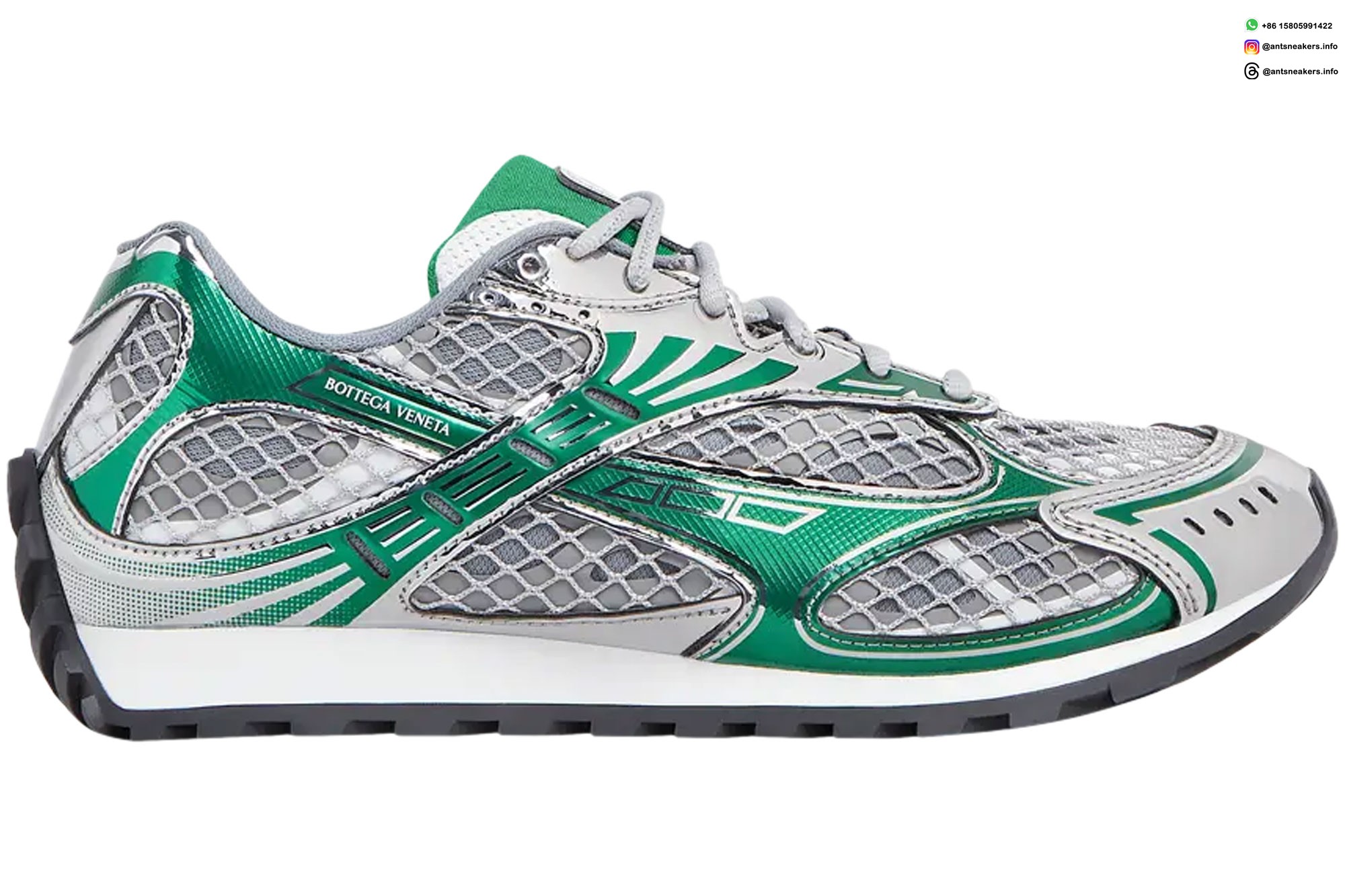 Bottega Veneta Orbit Sneaker 'Silver Parakeet' 741357-V2X40-1428
