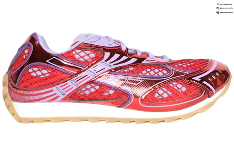Bottega Veneta Wmns Orbit Sneaker 'Metallic Red Wisteria' 755915-V2X40-5851