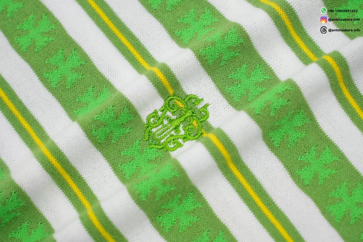 Chrome Hearts Striped Knit T-Shirt Green Streetwear