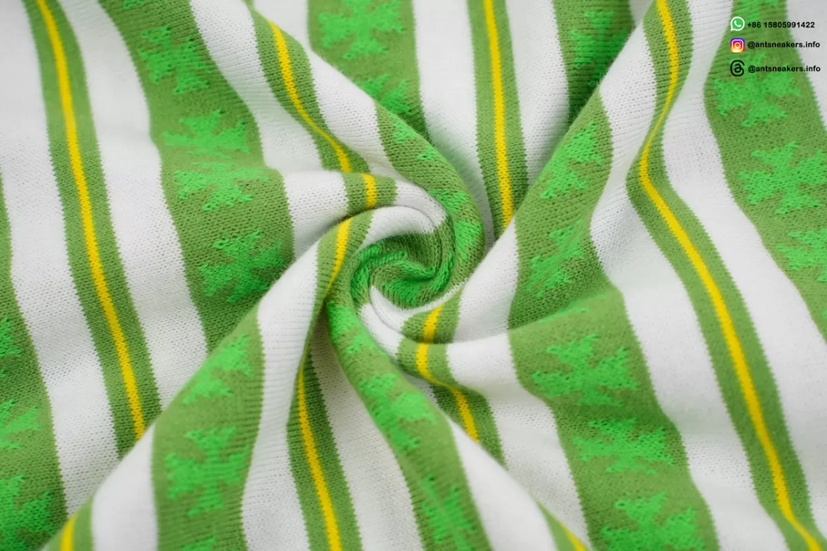 Chrome Hearts Striped Knit T-Shirt Green Streetwear
