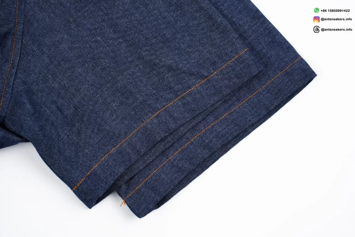 LOUIS VUITTON Monogram Four-Leaf Clover Denim Shirt Blue