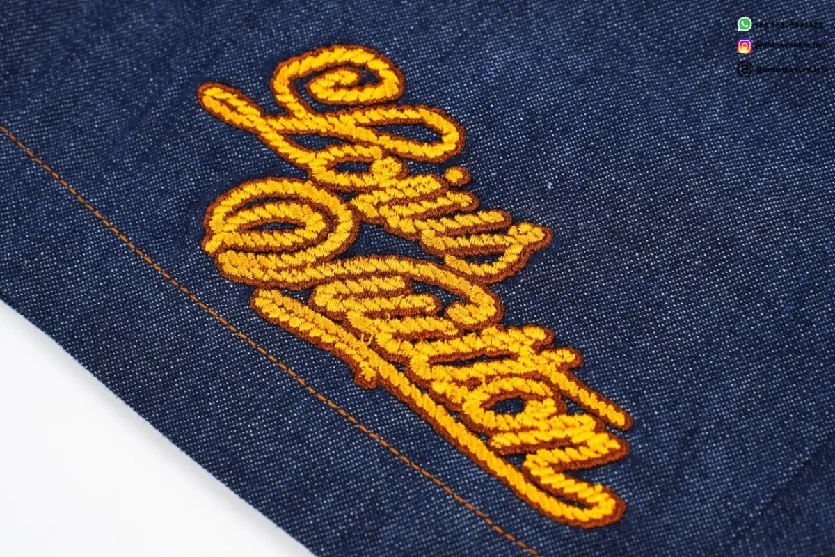 LOUIS VUITTON Signature Logo Embroidered Denim Shorts