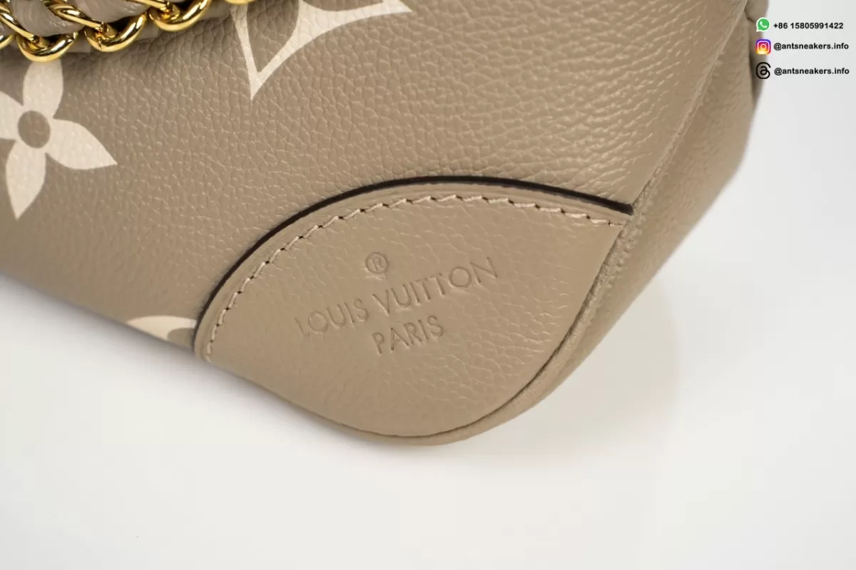 Louis Vuitton Boulogne PM Dove/Cream M13224 Chain Handbag