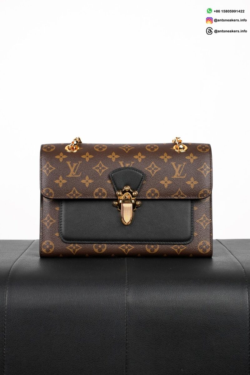 Louis Vuitton Monogram Victoire Chain Shoulder Bag Brown M41730