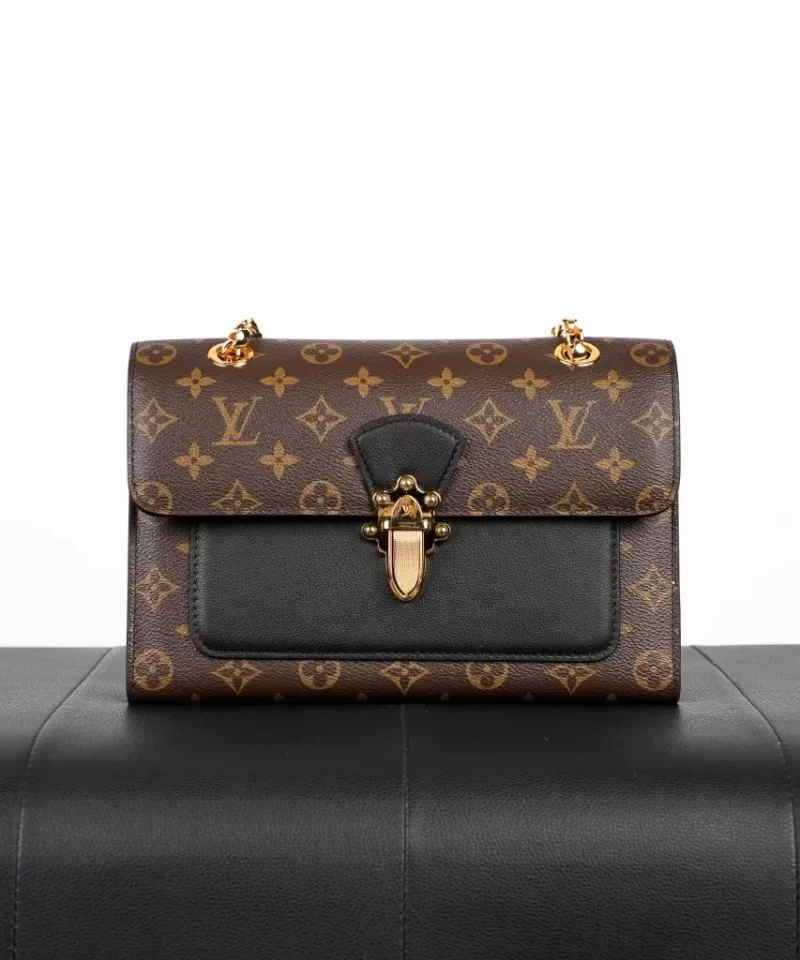 Louis Vuitton Monogram Victoire Chain Shoulder Bag Brown M41730