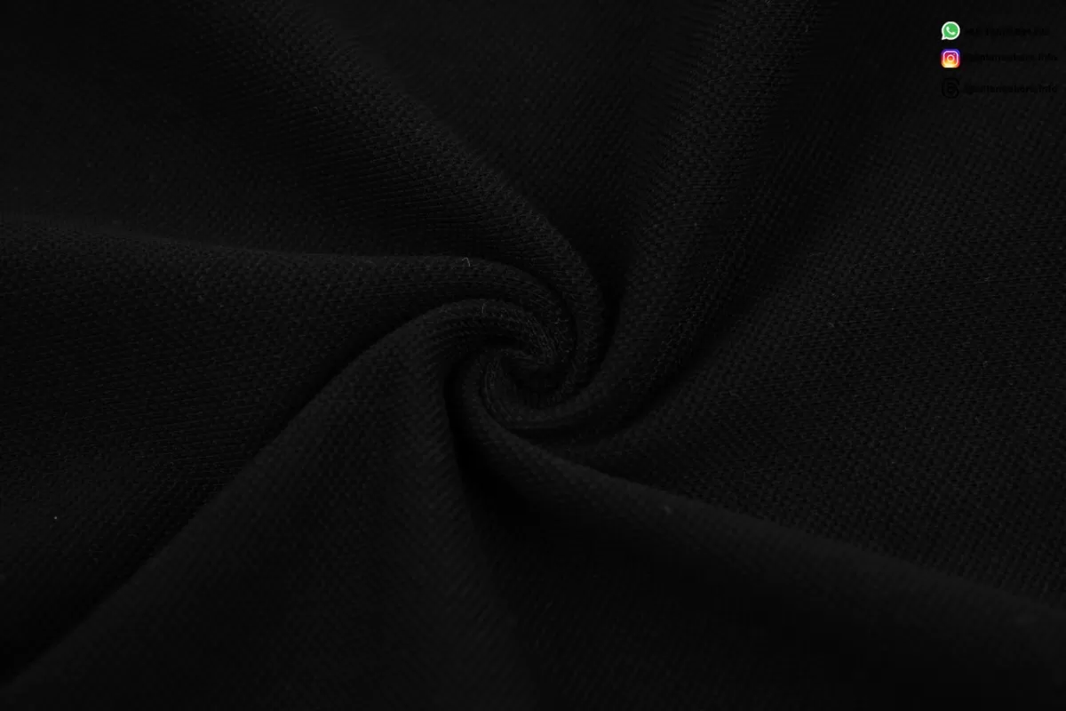 SAINT LAURENT Minimalist Embroidered Letter T-Shirt Black