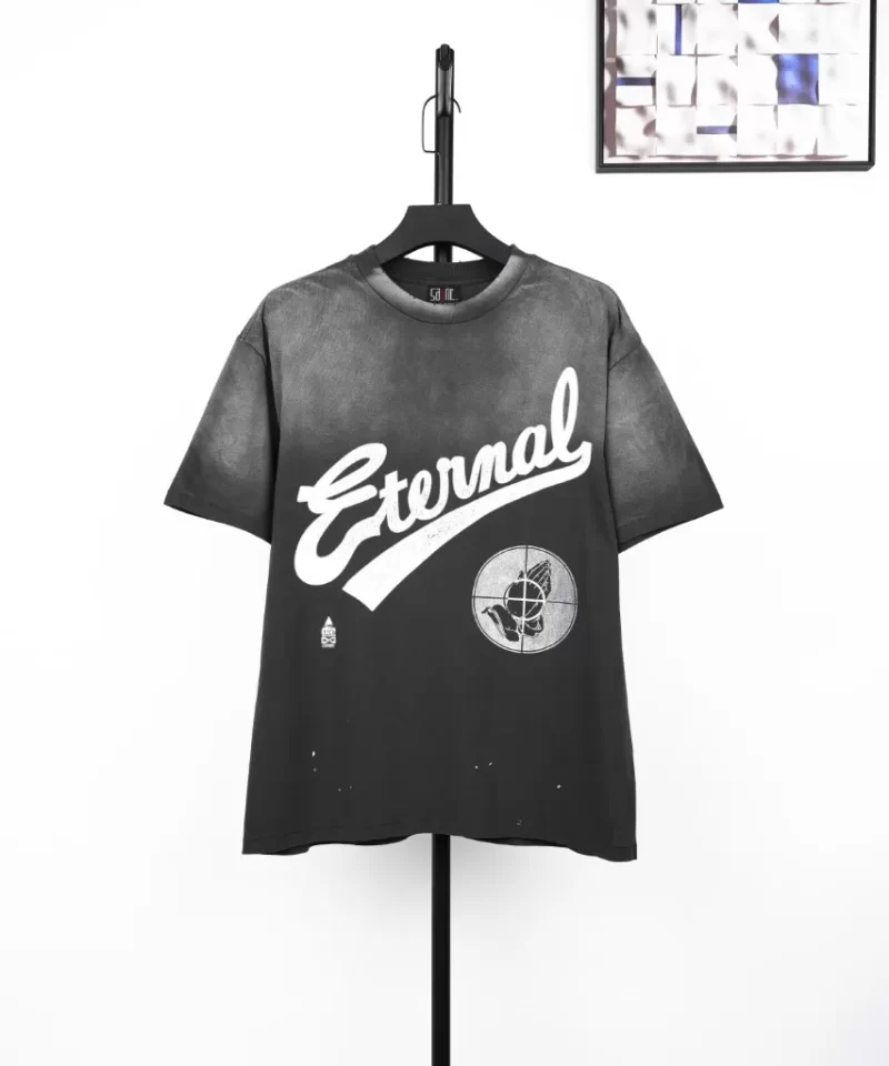 SAINT MICHAEL Prayer Target Print T-Shirt Black