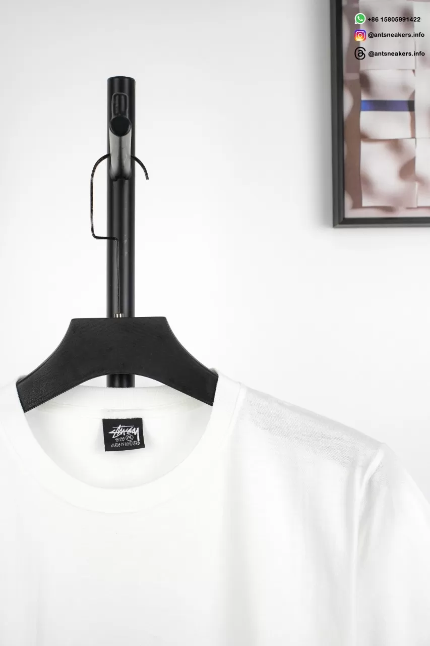 STUSSY Ladybug Letter Print T-Shirt White Streetwear