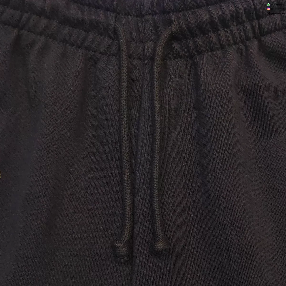 Denim Tears White Cotton Flower Black Straight-leg Pants