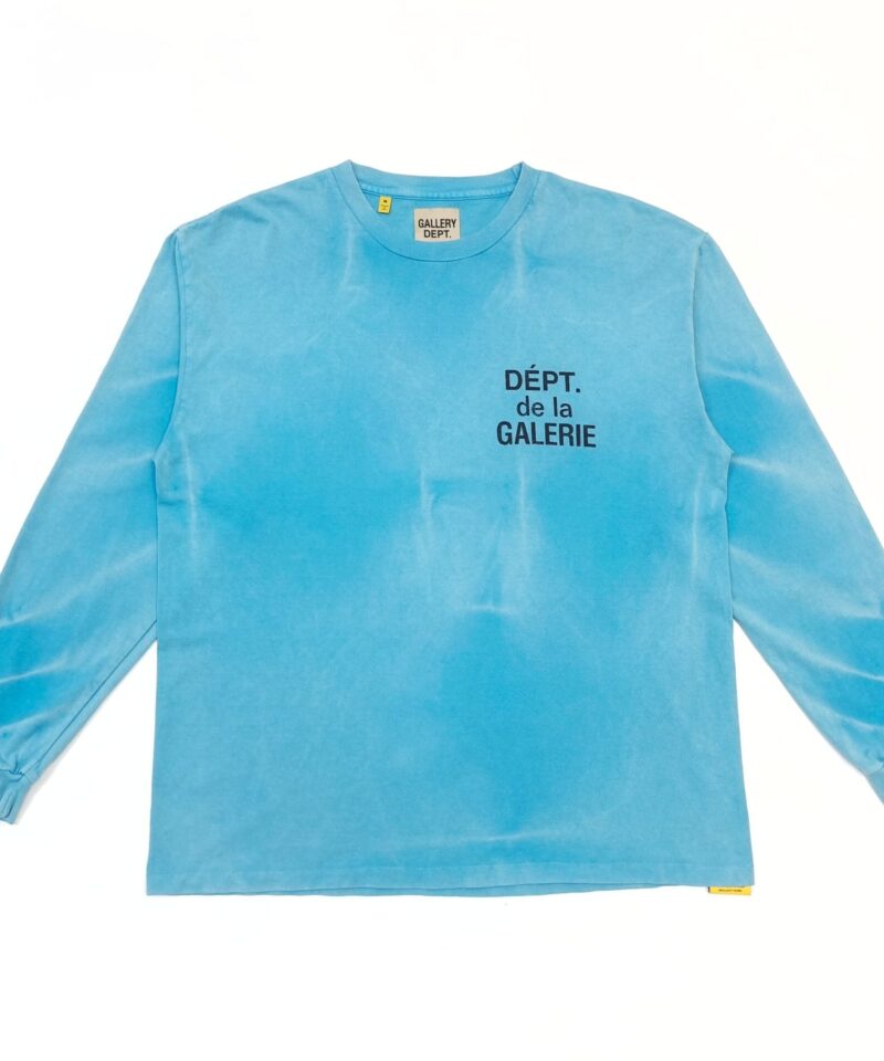 GALLERY DEPT Gradient Blue Long Sleeve with Black Print