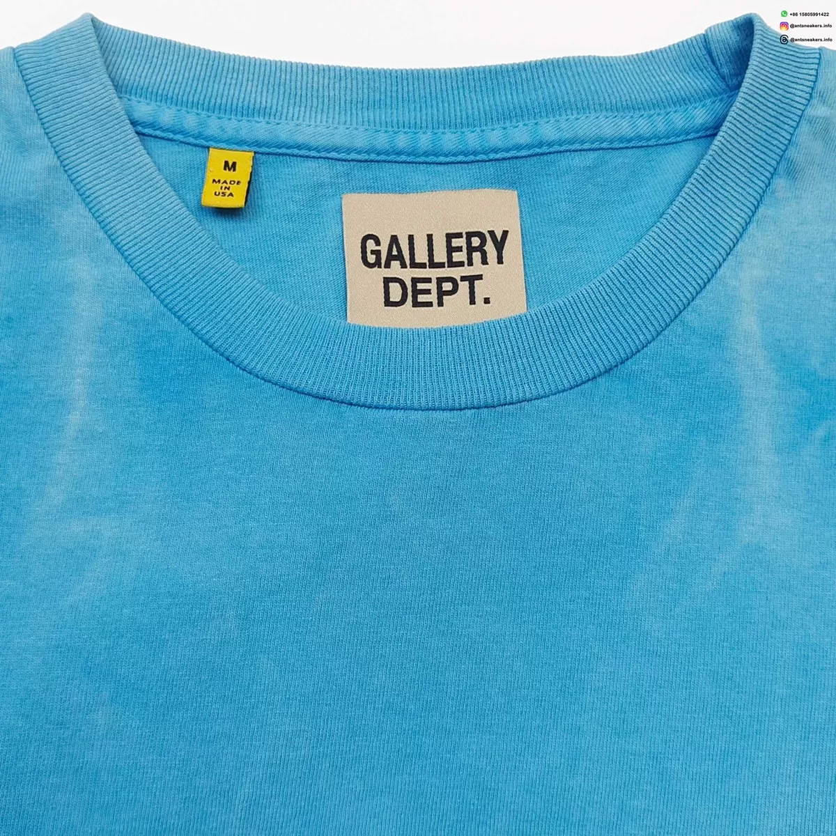GALLERY DEPT Gradient Blue Long Sleeve with Black Print