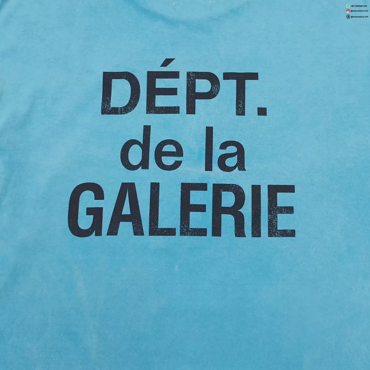 GALLERY DEPT Gradient Blue Long Sleeve with Black Print
