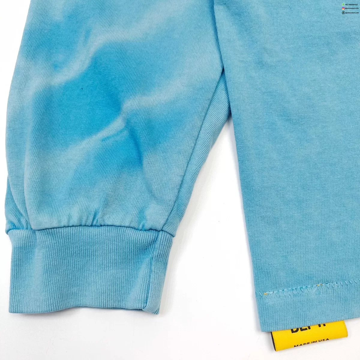GALLERY DEPT Gradient Blue Long Sleeve with Black Print