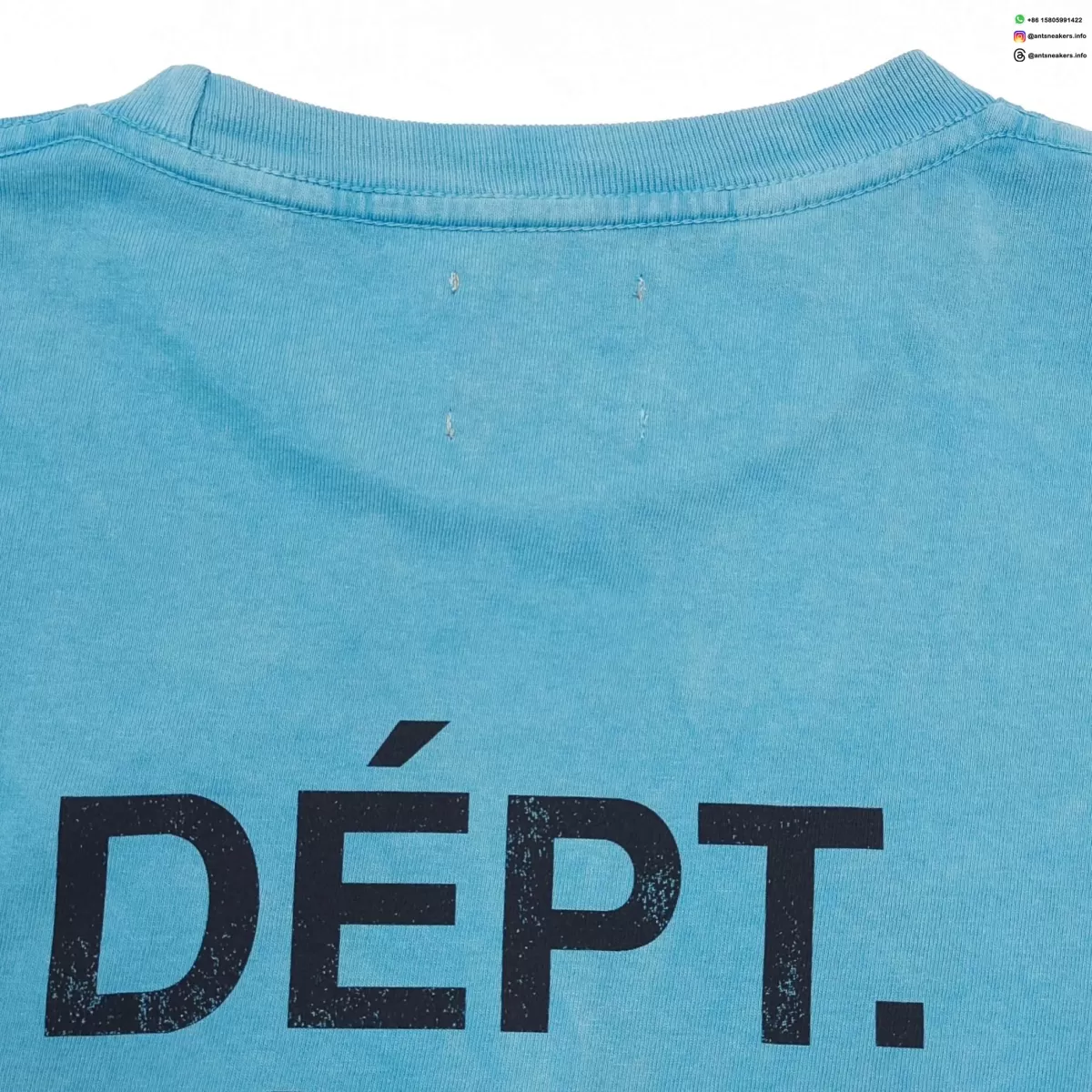 GALLERY DEPT Gradient Blue Long Sleeve with Black Print