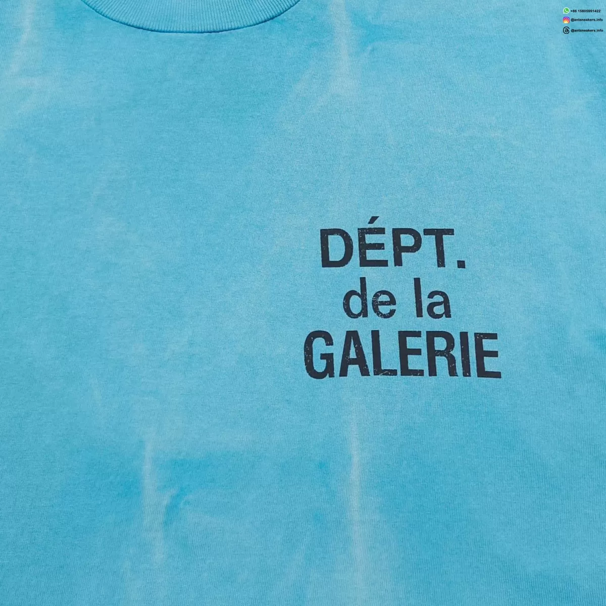 GALLERY DEPT Gradient Blue Long Sleeve with Black Print