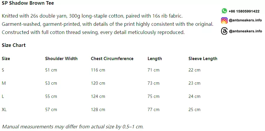Sp5der Shadow Brown Tee Streetwear Running Shoes