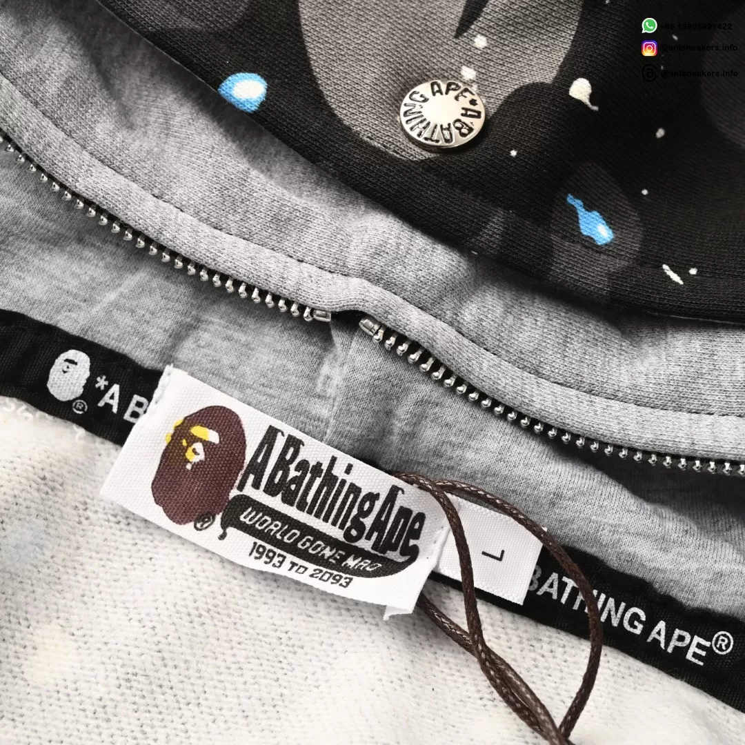 BAPE Shark Head Tiger Head Full-Zip Camo Hoodie