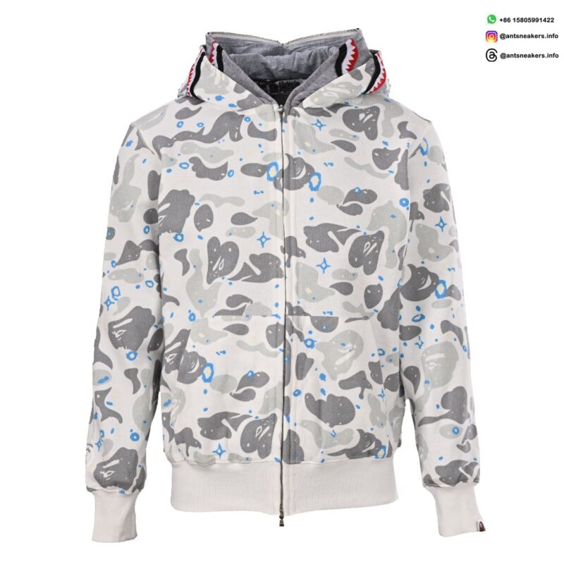 BAPE Shark Head Tiger Head Full Zip Multi-Color Hoodie Sale